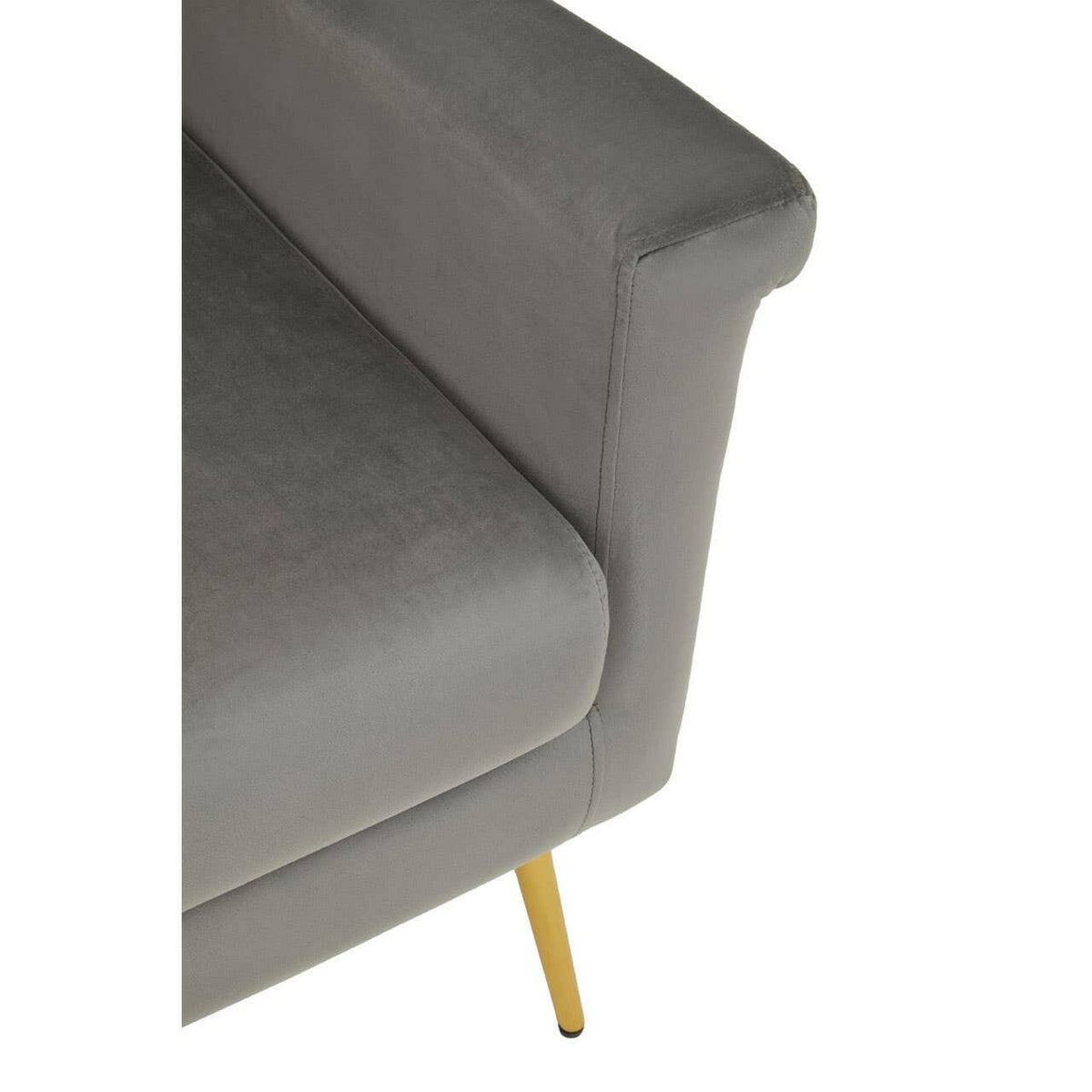 Salma Grey Velvet Armchair.