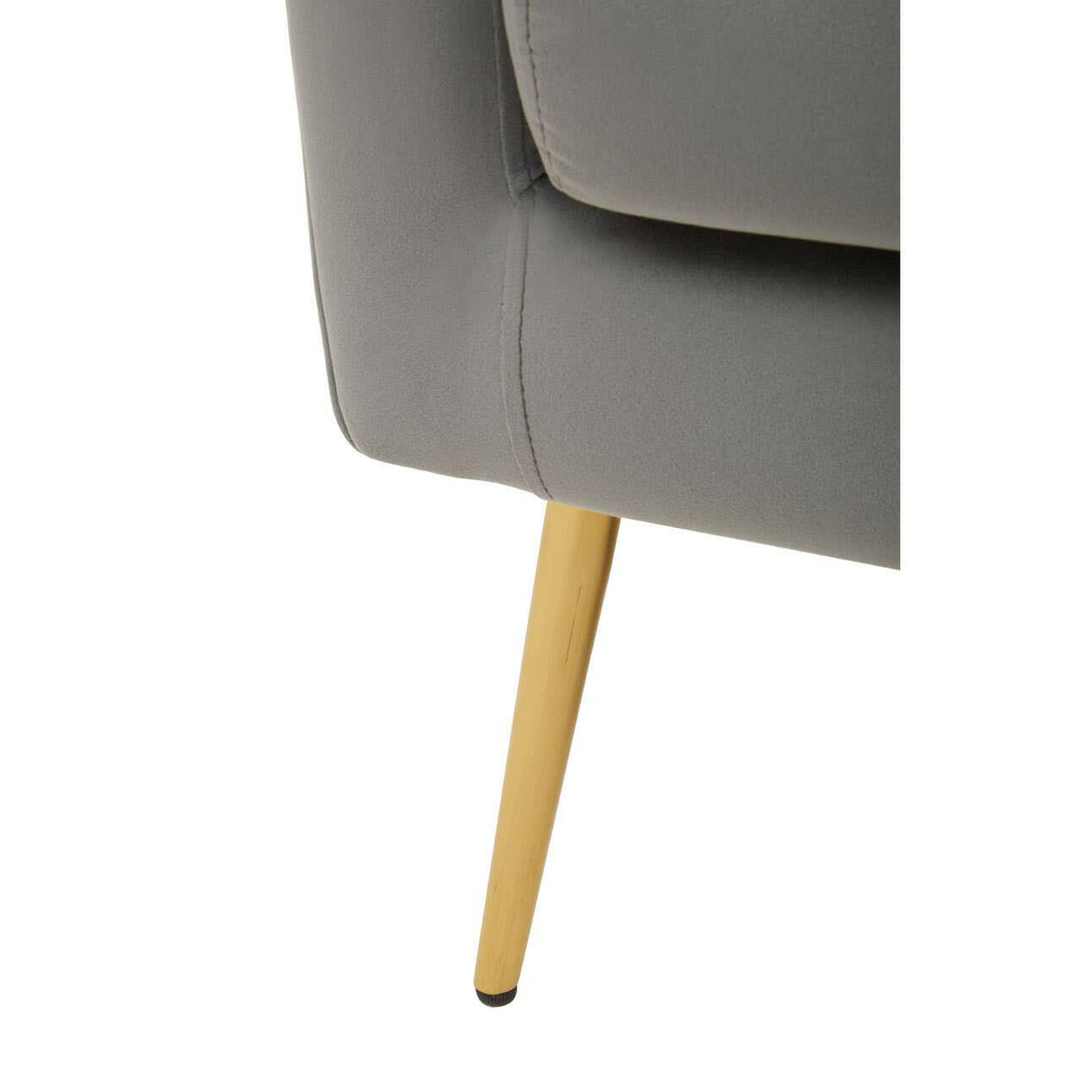 Salma Grey Velvet Armchair.