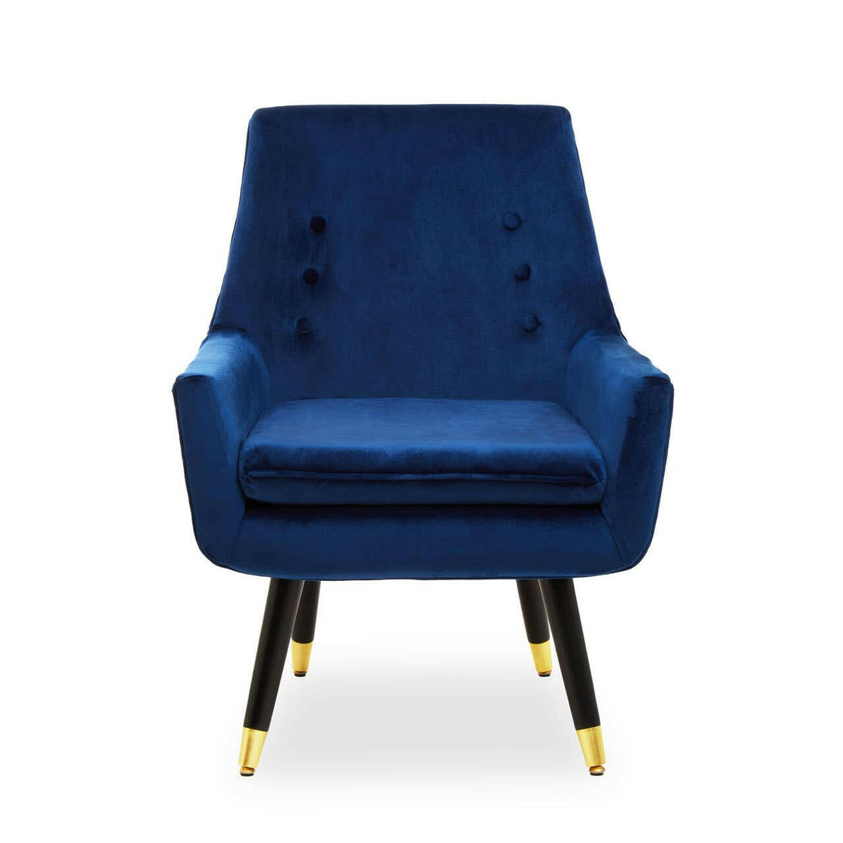 Sara Midnight Velvet Armchair.