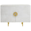 Noosa & Co. Living Saras Two Door White and Gold Mango Wood Sideboard House of Isabella UK
