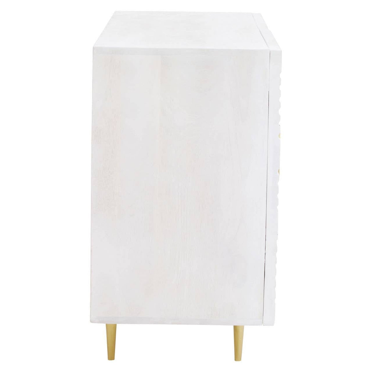 Noosa & Co. Living Saras Two Door White and Gold Mango Wood Sideboard House of Isabella UK