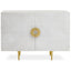 Noosa & Co. Living Saras Two Door White and Gold Mango Wood Sideboard House of Isabella UK