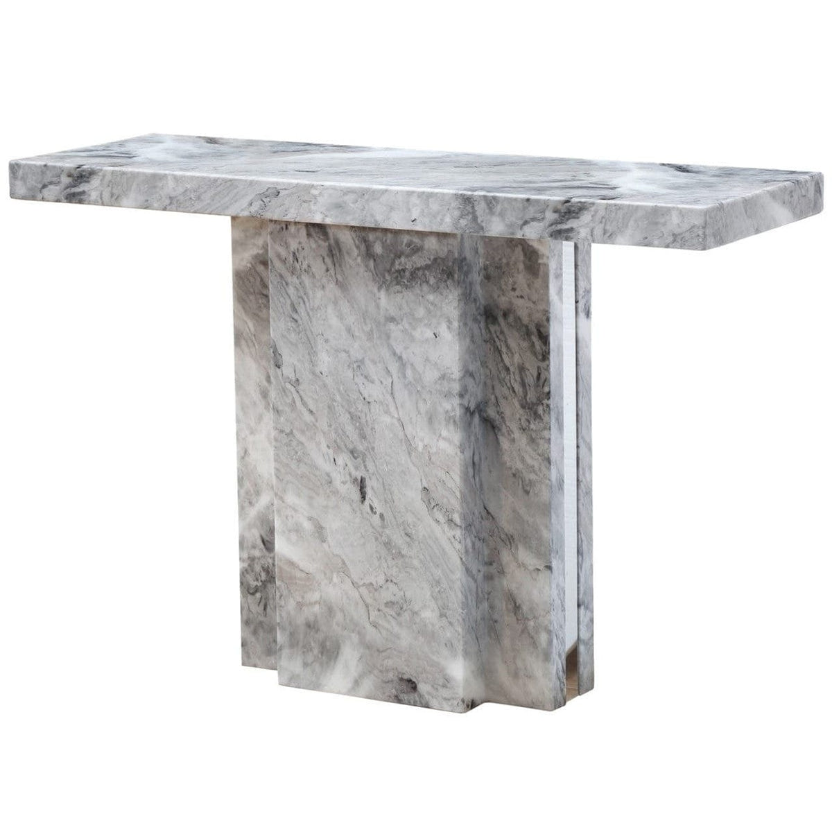 Noosa & Co. Living Saronno Grey Marble Console Table House of Isabella UK