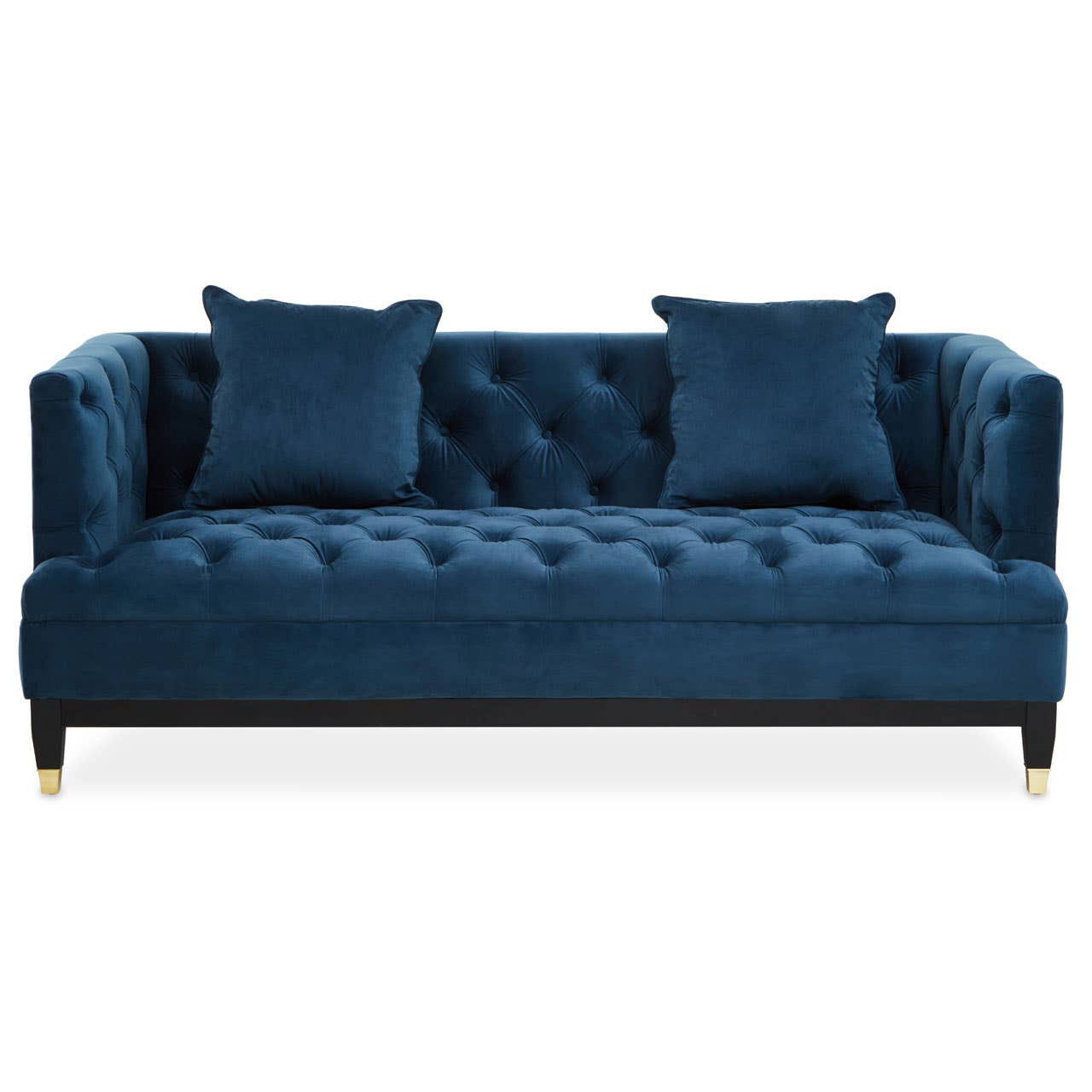 Noosa & Co. Living Sefira 2 Seat Navy Fabric Sofa House of Isabella UK