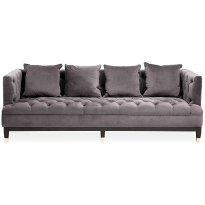 Noosa & Co. Living Sefira 3 Seat Viola Pirate Grey Fabric Sofa House of Isabella UK