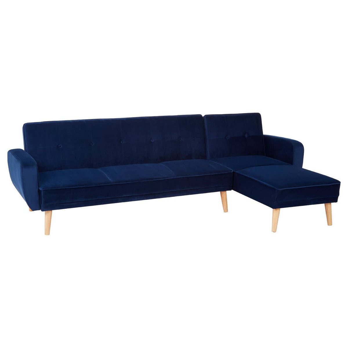 Serene 3 Seat Navy Sofa Bed.