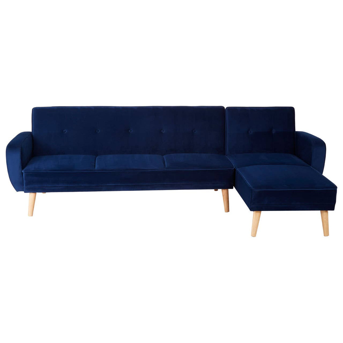 Serene 3 Seat Navy Sofa Bed.