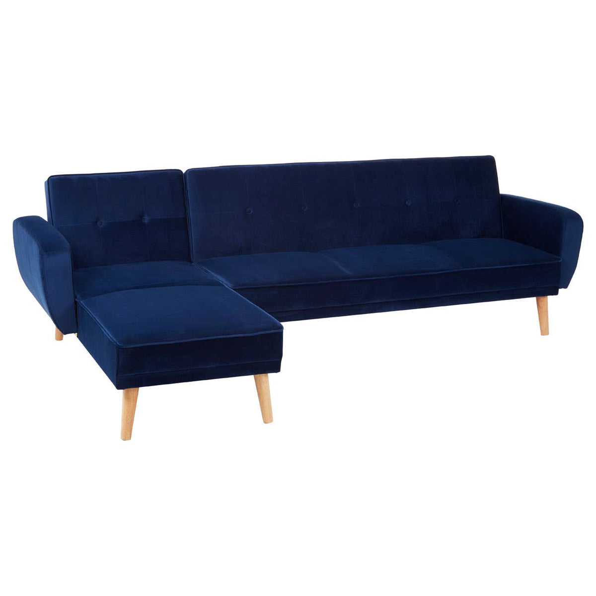 Serene 3 Seat Navy Sofa Bed.