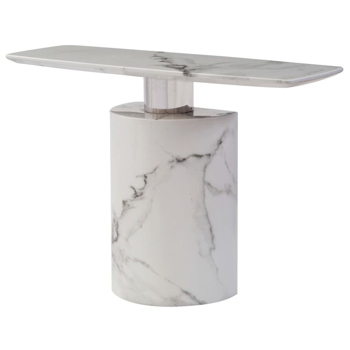 Noosa & Co. Living Sesto White Marble Console Table House of Isabella UK