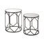 Set Of 2 Avantis Polygonal Frame Tables.