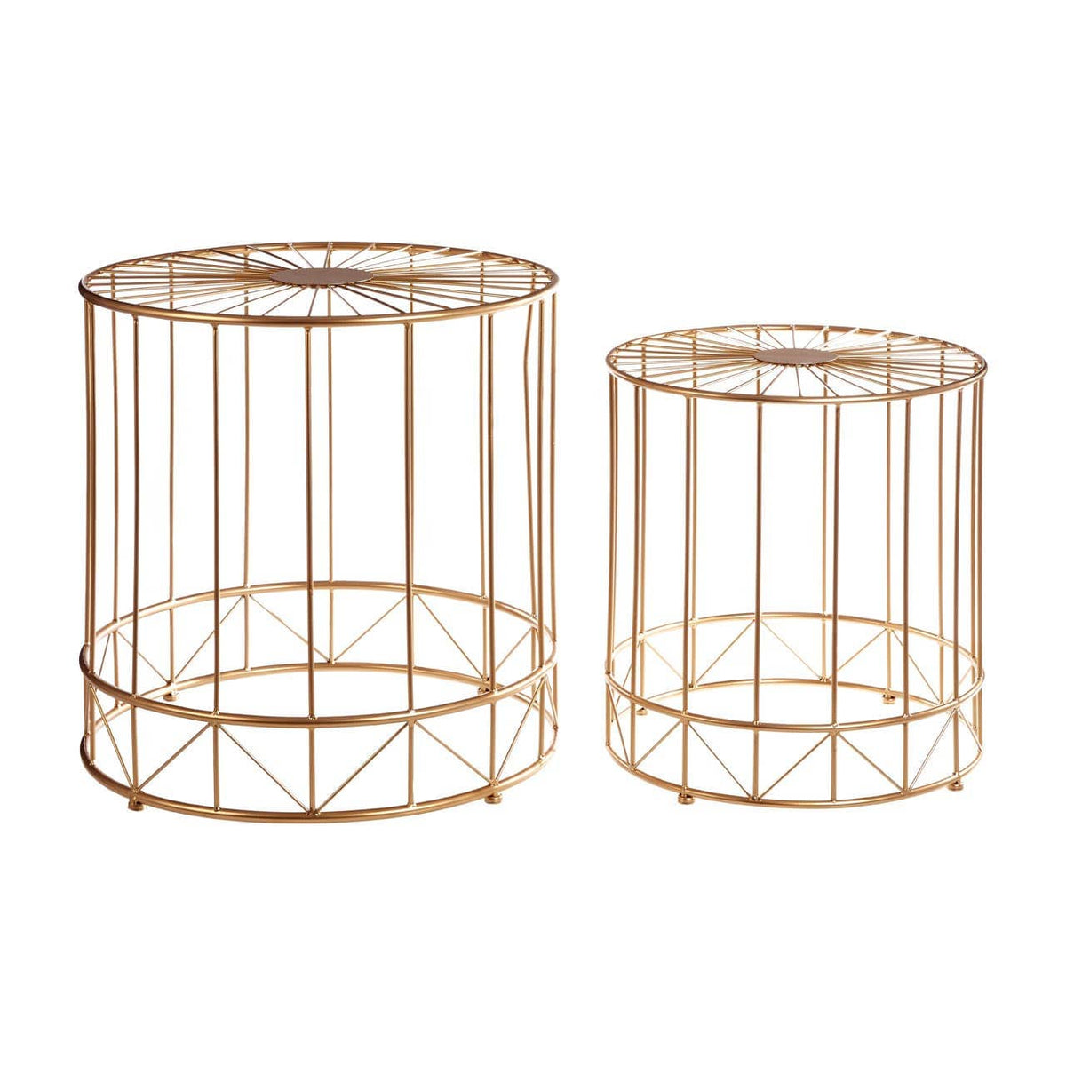 Set Of 2 Lexi Round Side Tables.
