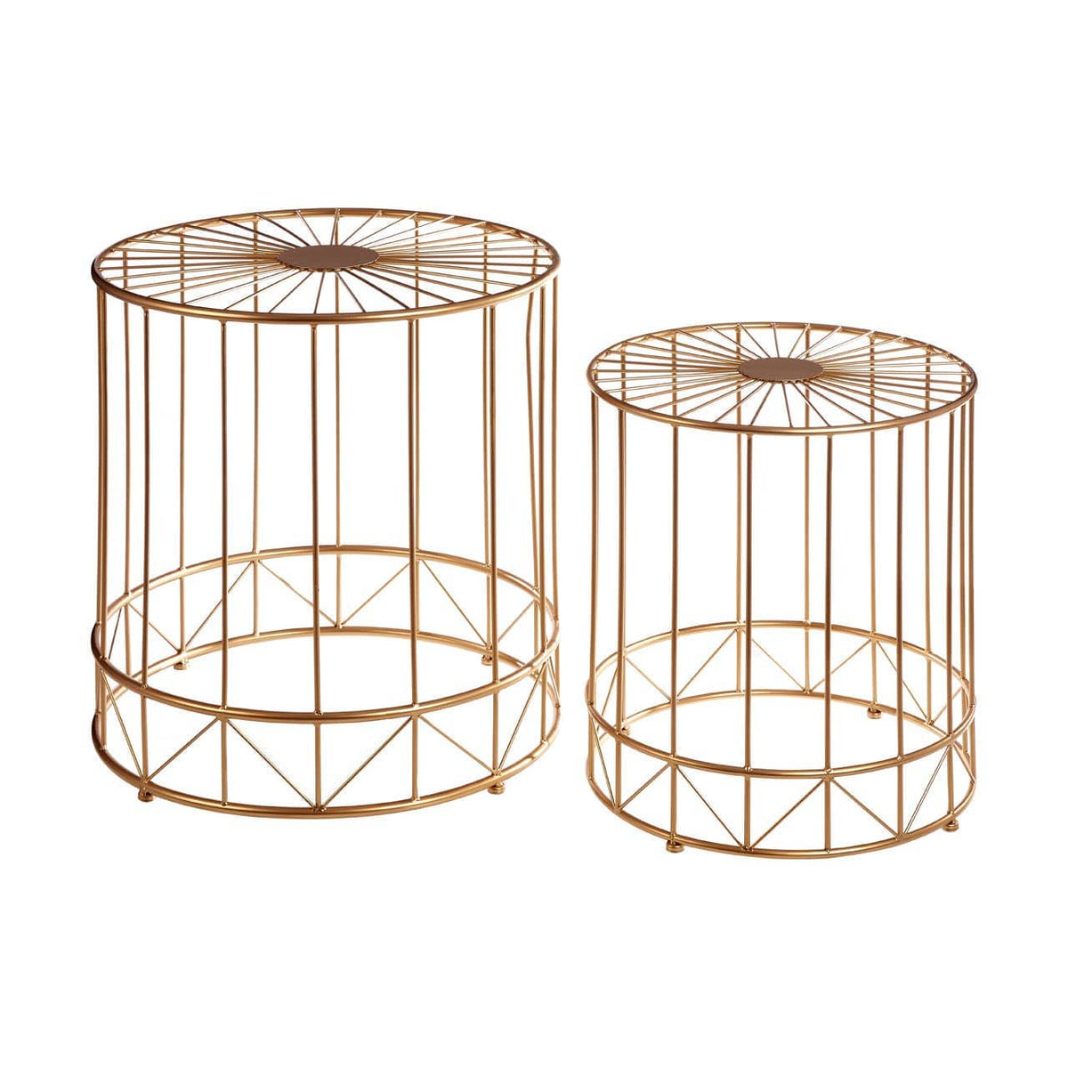 Set Of 2 Lexi Round Side Tables.
