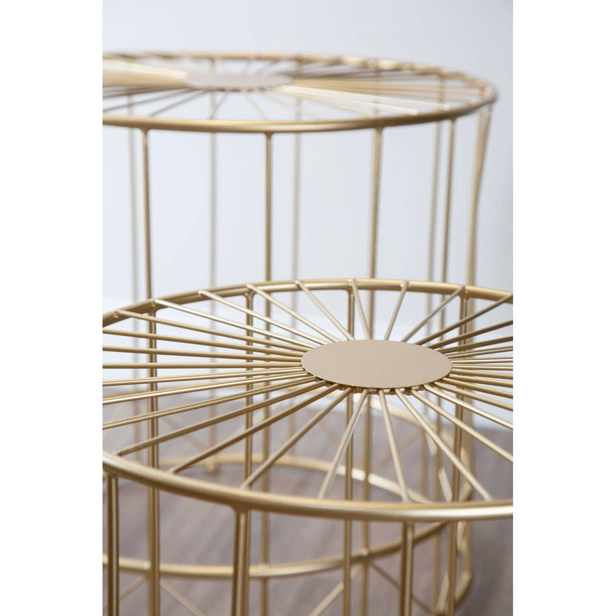 Set Of 2 Lexi Round Side Tables.