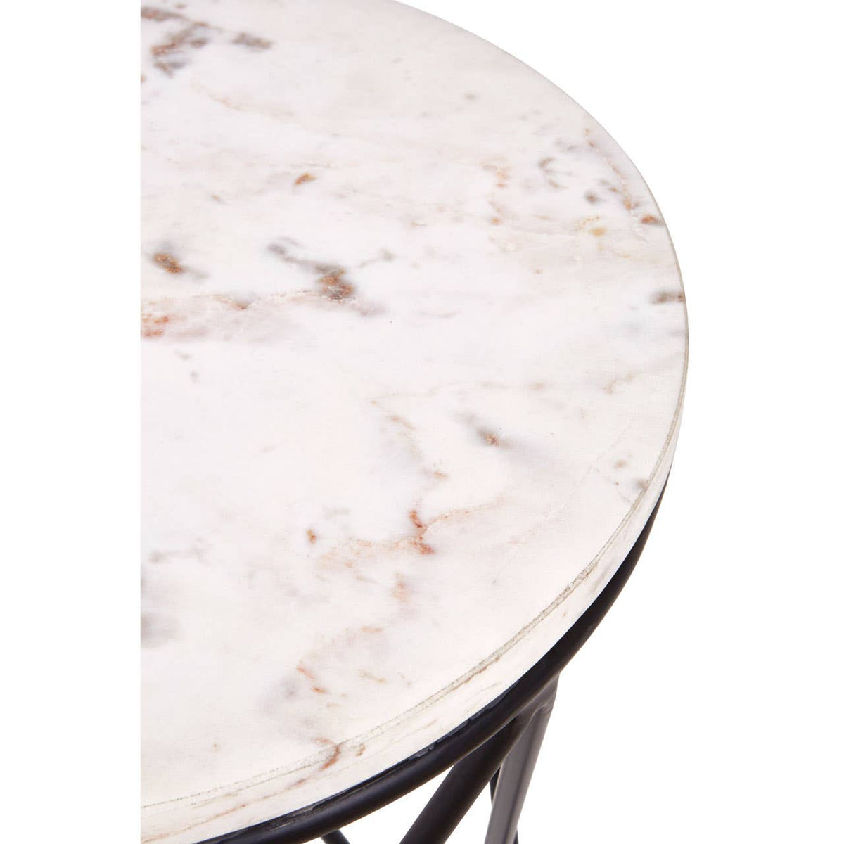Shalimar Cross Design Round Side Table.