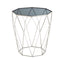 Shalimar Octagonal Silver Side Table.