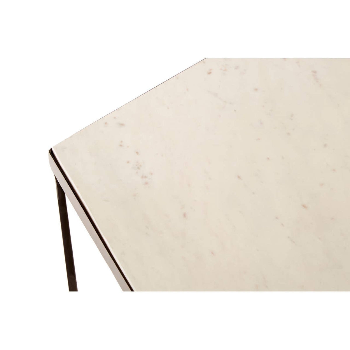 Shalimar Pentagonal Marble Top Side Table.