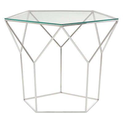 Noosa & Co. Living Shalimar Pentagonal Silver Coffee Table House of Isabella UK