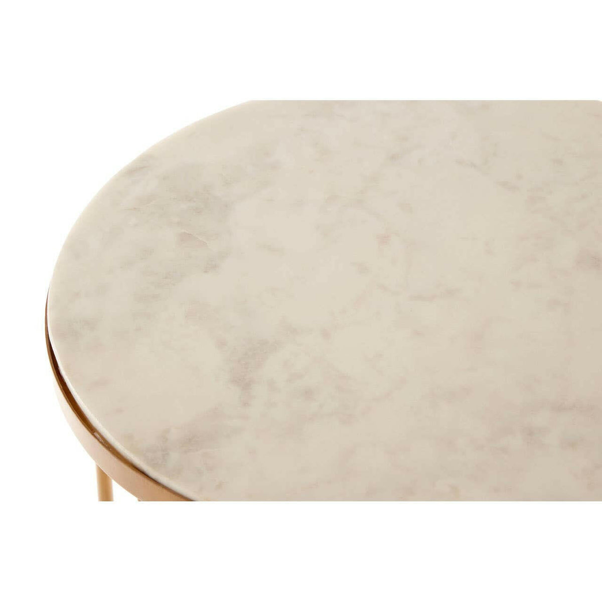 Shalimar Round Marble Top Side Table.