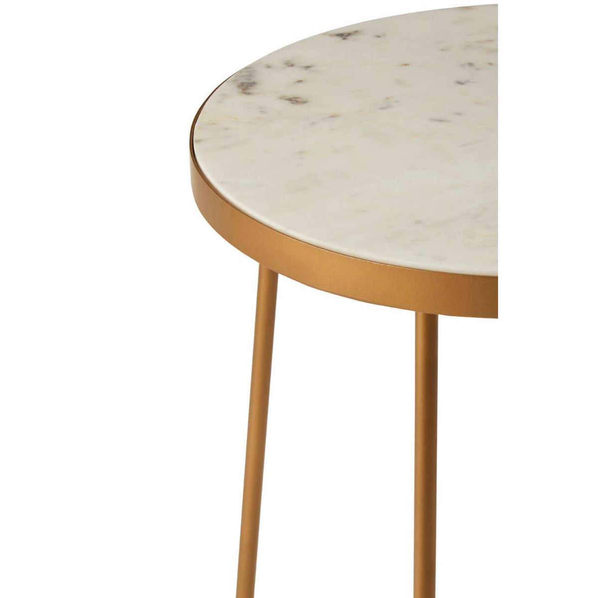 Shalimar Round Side Table With Cross Base.
