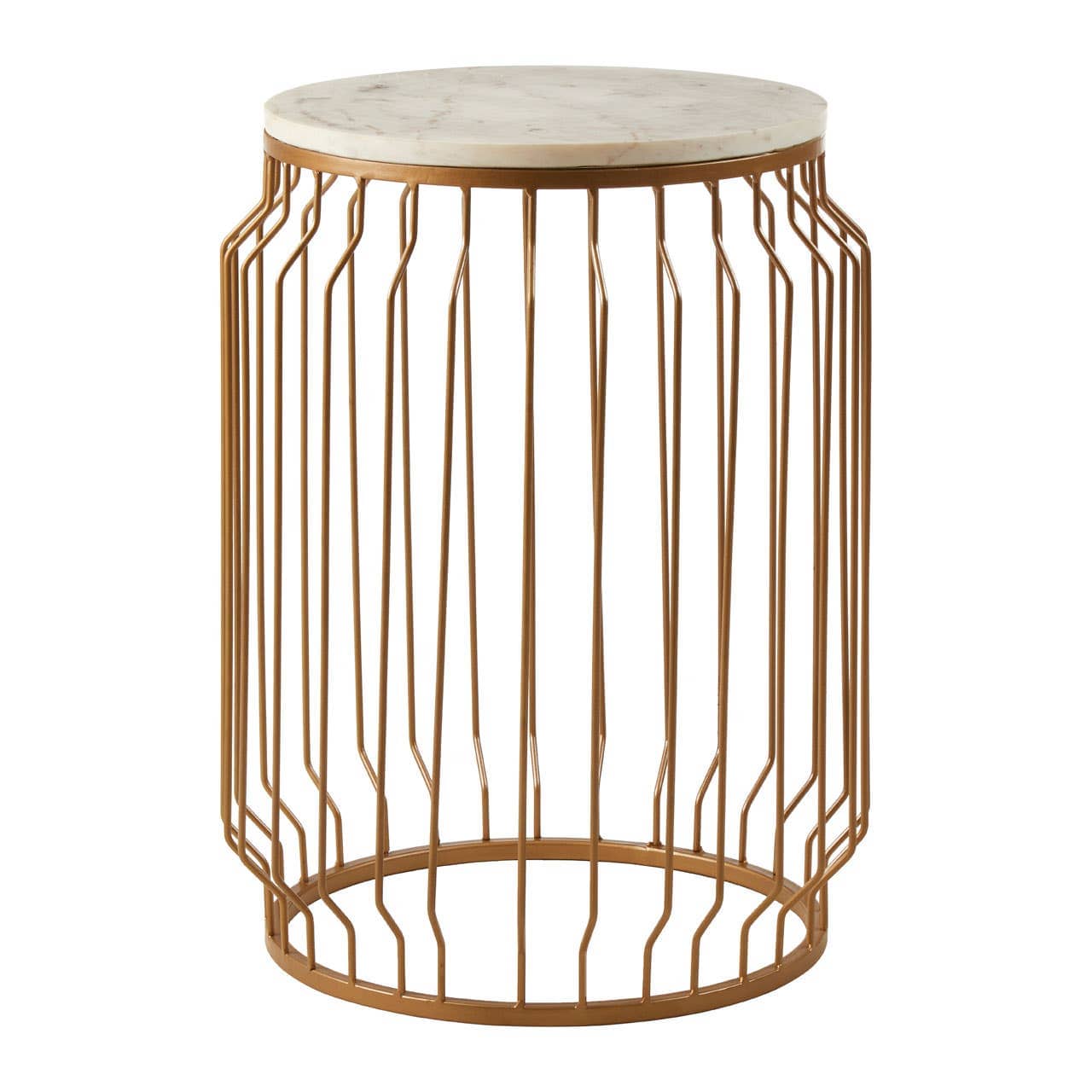 Noosa & Co. Living Shalimar Round Side Table With Wireframe Base House of Isabella UK