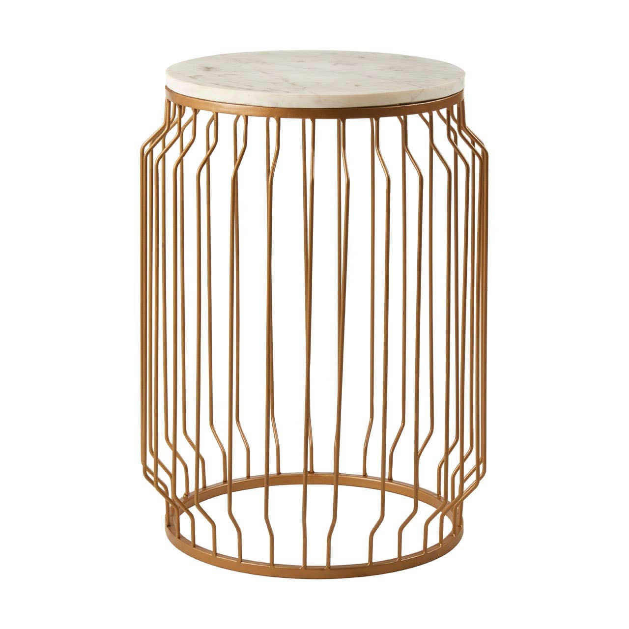 Noosa & Co. Living Shalimar Round Side Table With Wireframe Base House of Isabella UK