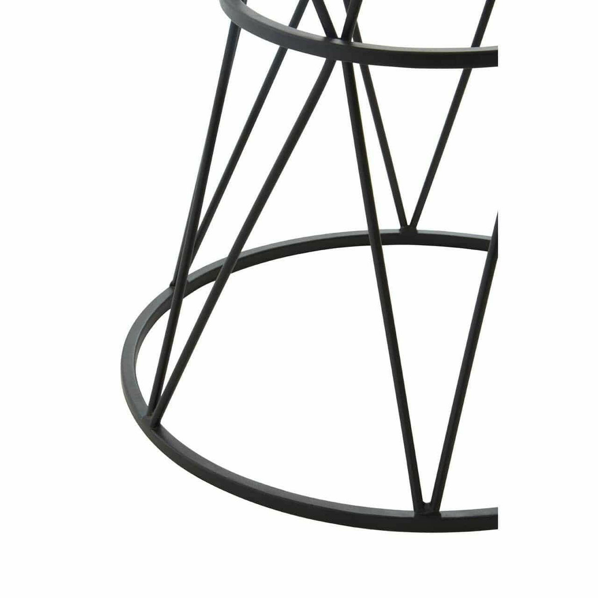 Shalimar Round White Marble Top Side Table.