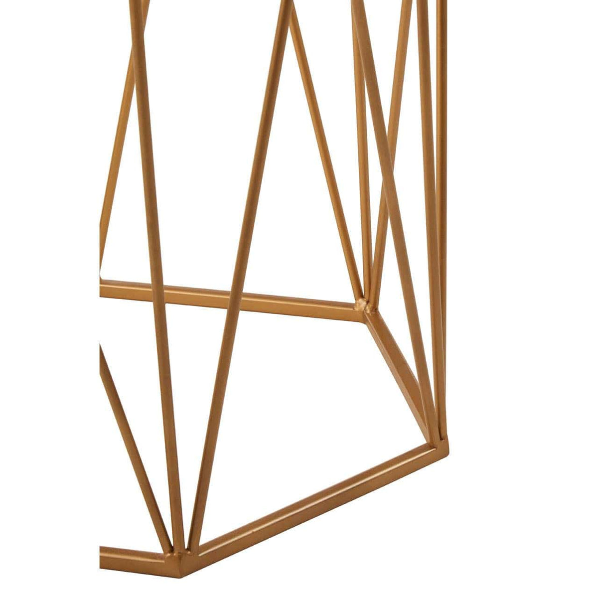 Shalimar Side Table With Geometric Base.