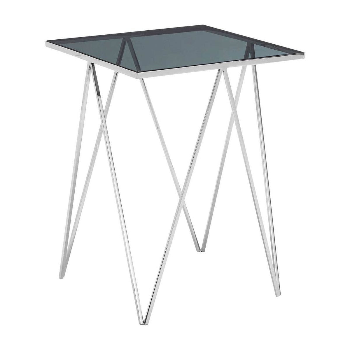 Shalimar Square Triangular Side Table.