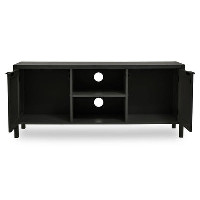 Noosa & Co. Living Sherman Black Rattan Media Unit House of Isabella UK