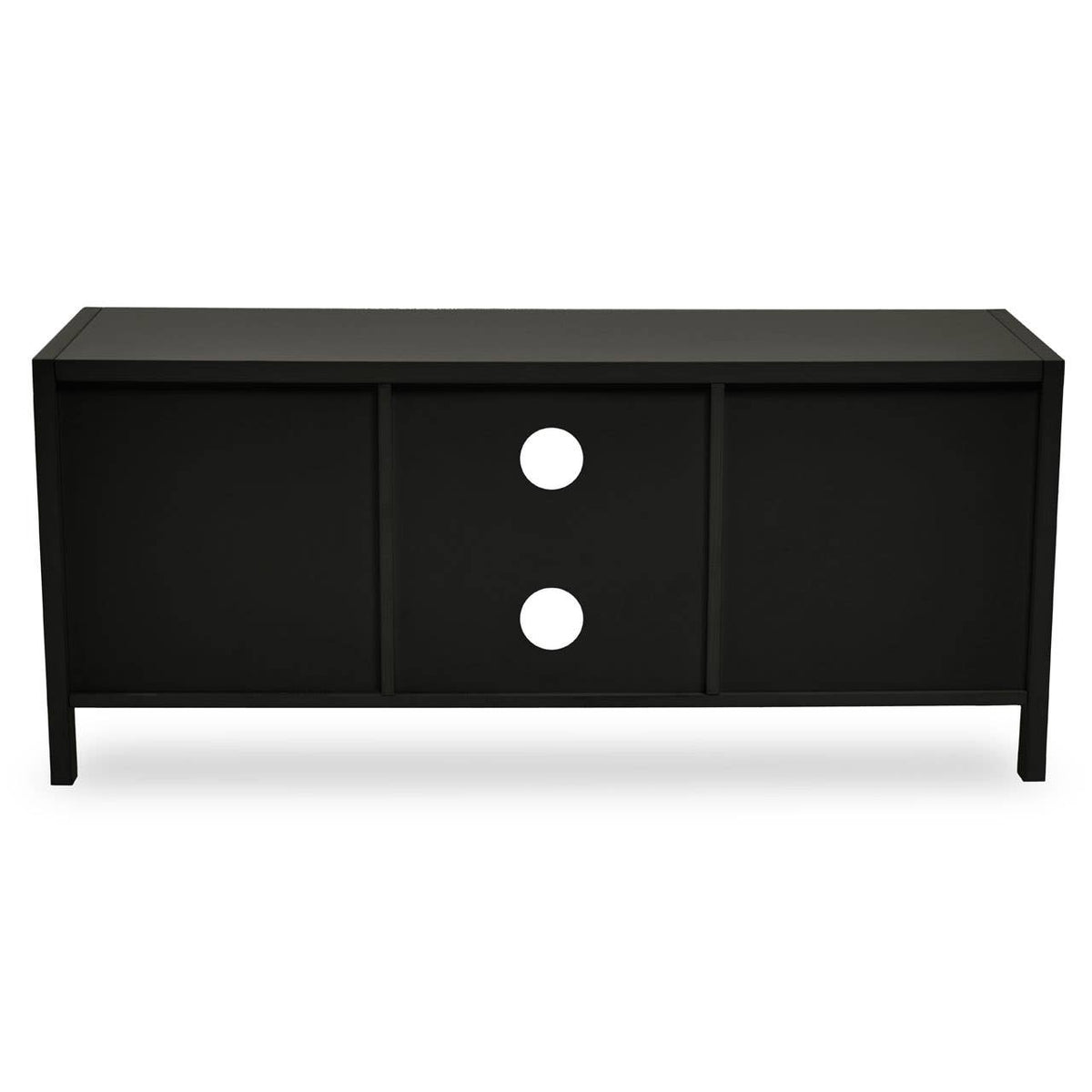 Sherman Black Rattan Media Unit.