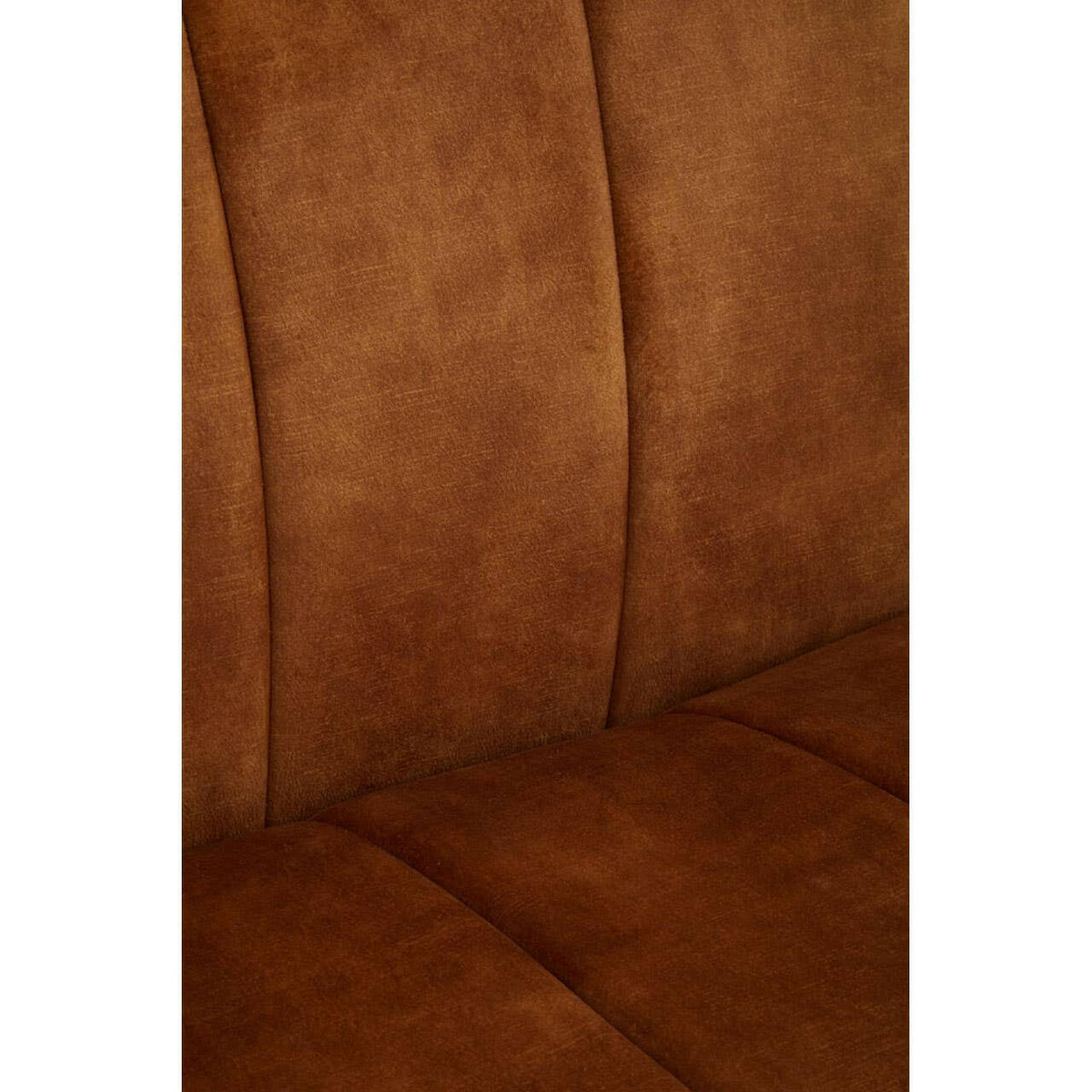 Siena Three Seat Gold Velvet Sofa.