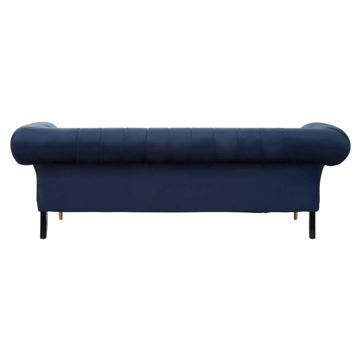 Siena Three Seat Midnight Velvet Sofa.