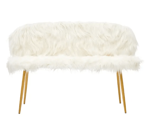 Sienna Sofa With Gold Finish Legs.