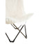 Sienna White Faux Fur Butterfly Chair.