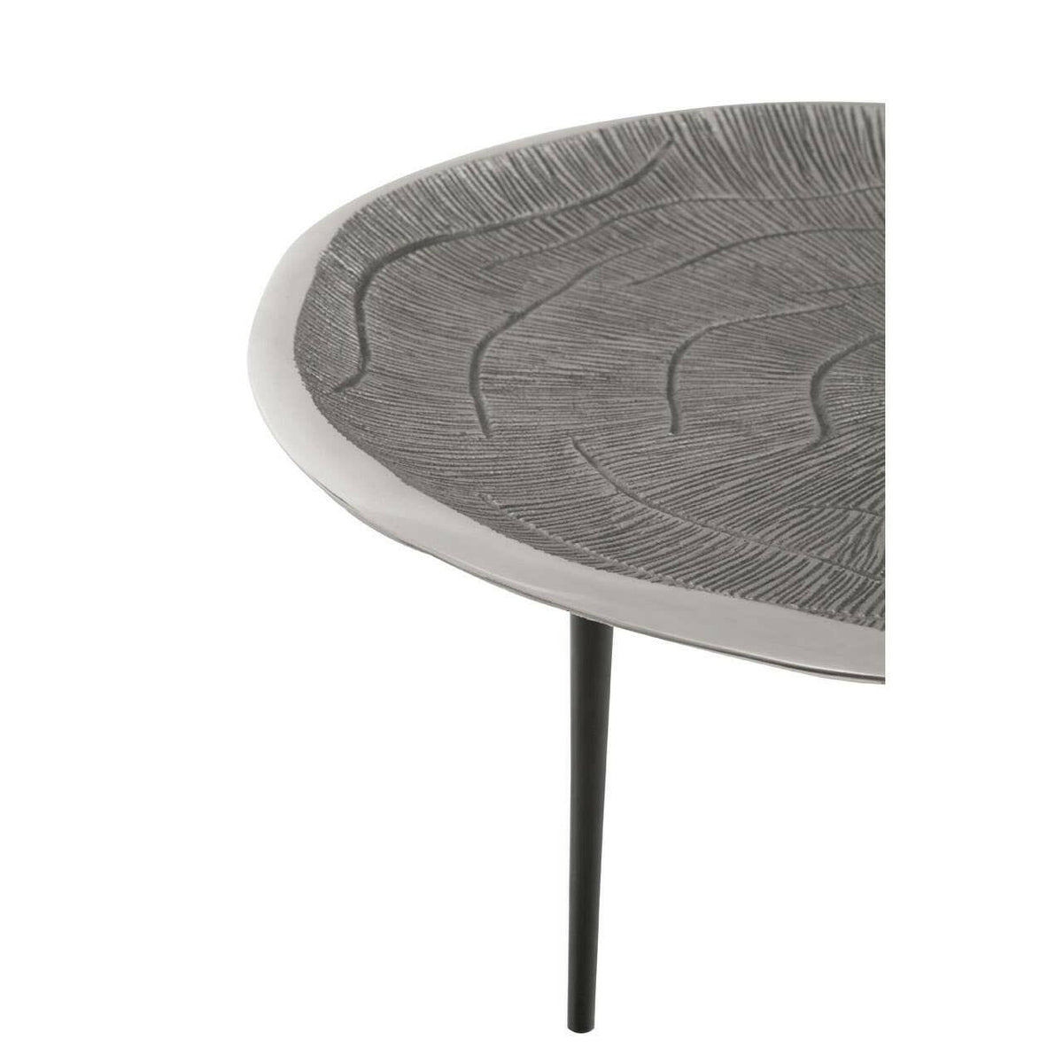 Silva Oak Effect Silver Top Coffee Table.