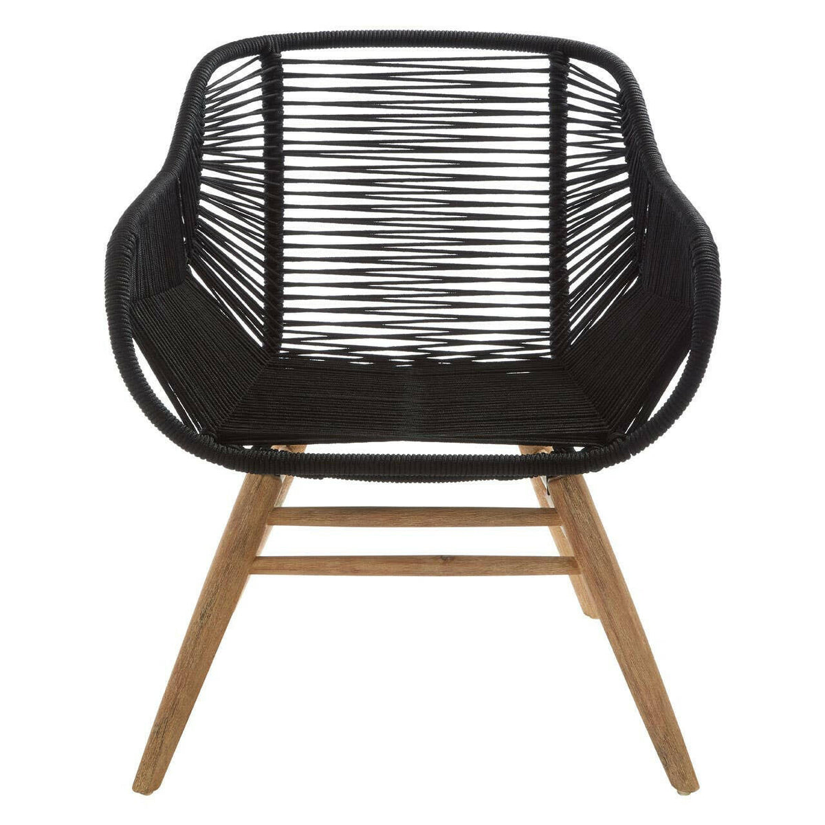 Sisal Black Rope Armchair.