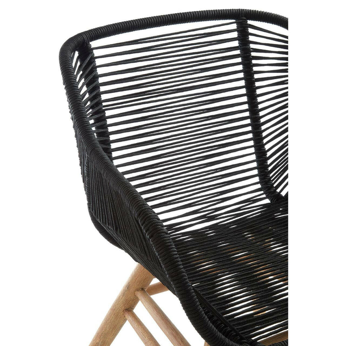 Sisal Black Rope Armchair.