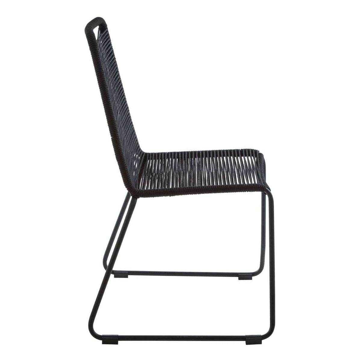 Sisal Black Rope Chair.