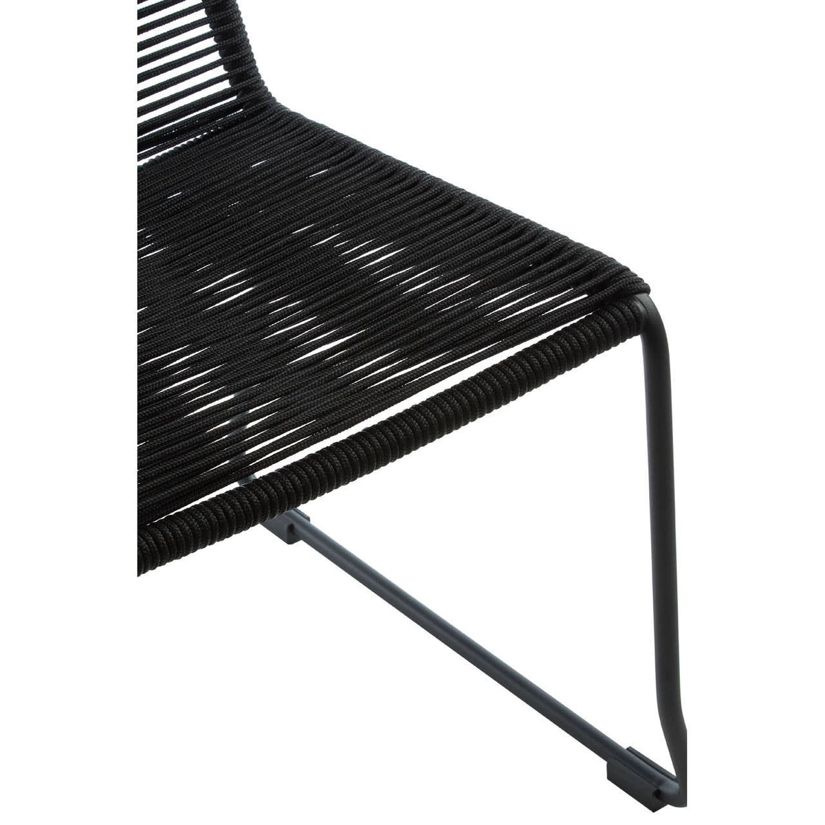 Sisal Black Rope Chair.