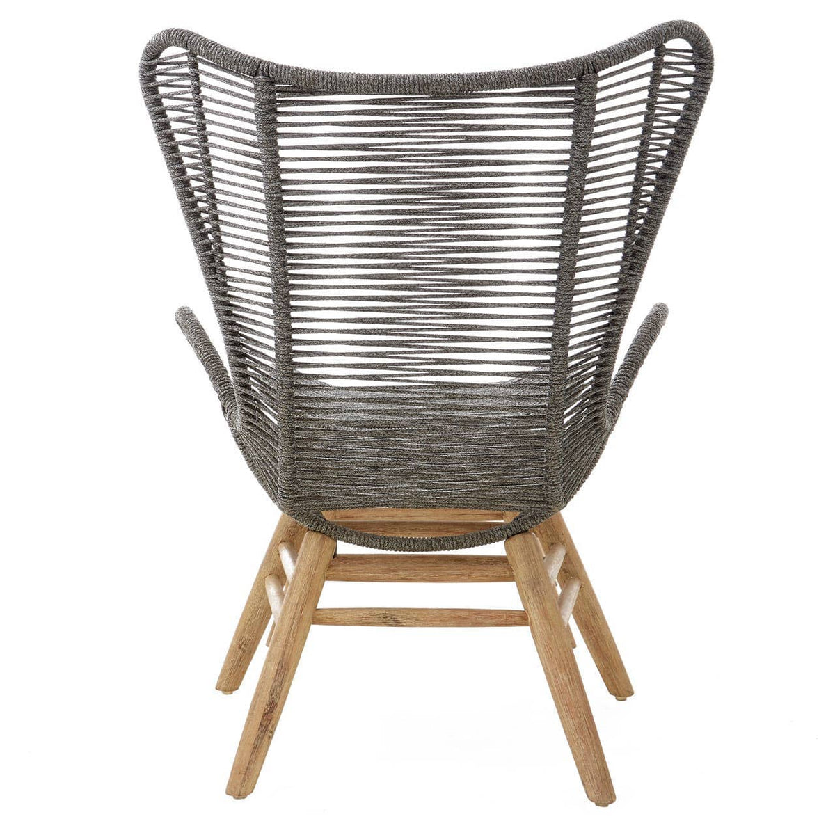 Sisal Grey Rope Lounge Chair & Footstool.