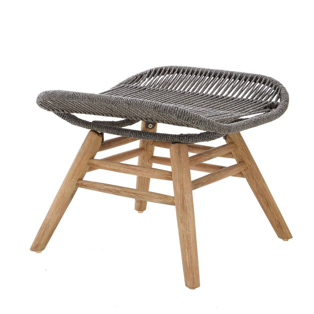 Sisal Grey Rope Lounge Chair & Footstool.