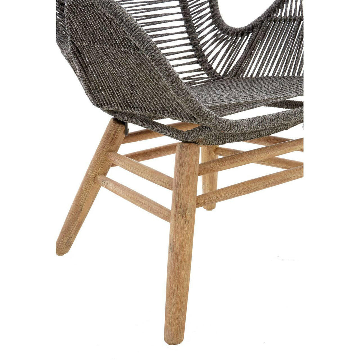 Sisal Grey Rope Lounge Chair & Footstool.