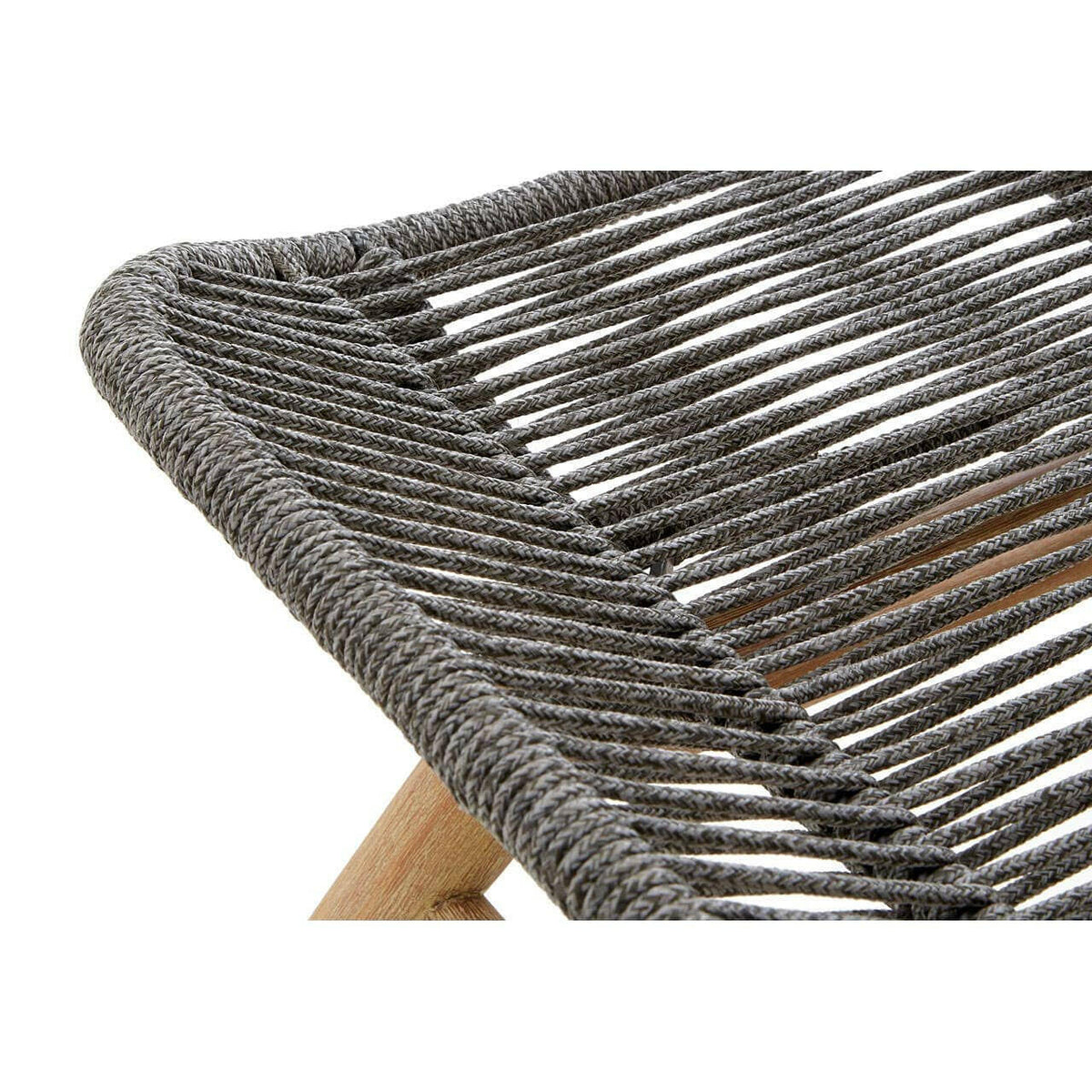 Sisal Grey Rope Lounge Chair & Footstool.