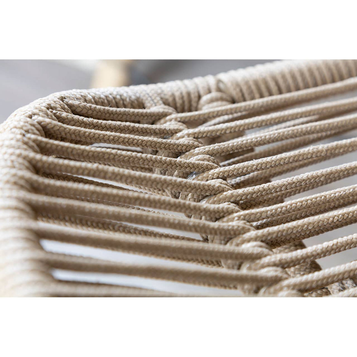 Sisal Latte Rope Lounge Chair & Footstool.