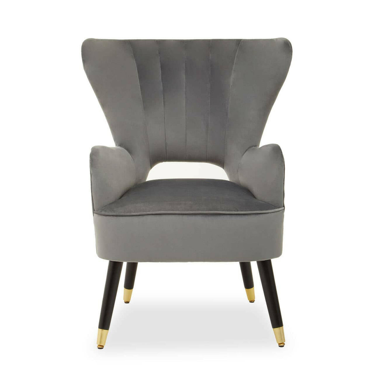 Sloan Grey Velvet Armchair.
