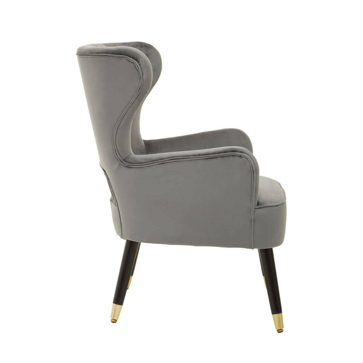Sloan Grey Velvet Armchair.