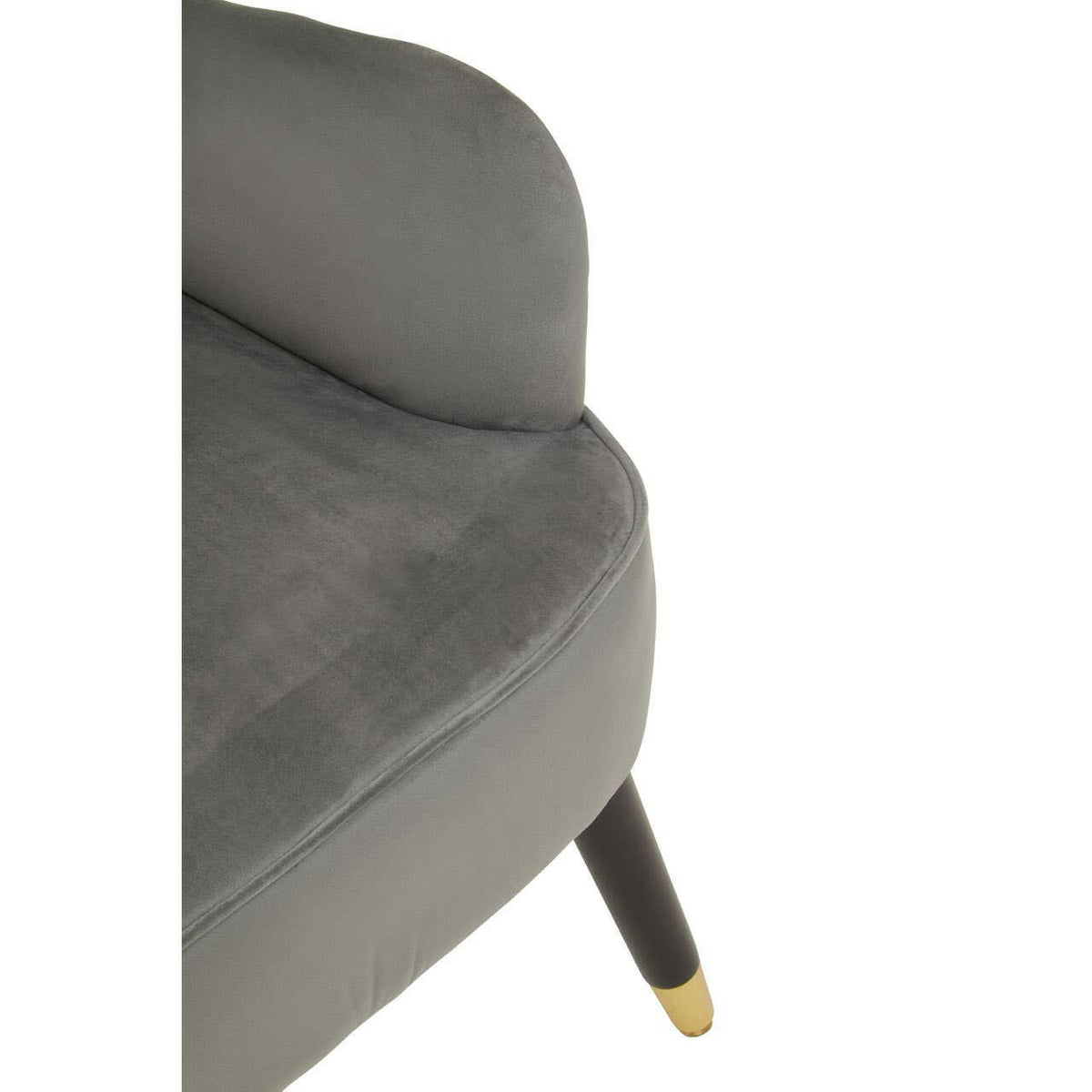 Sloan Grey Velvet Armchair.