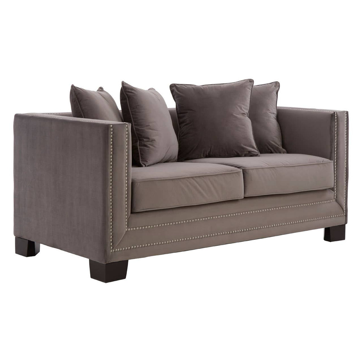 Sofia 2 Seat Viola Brown Sofa.