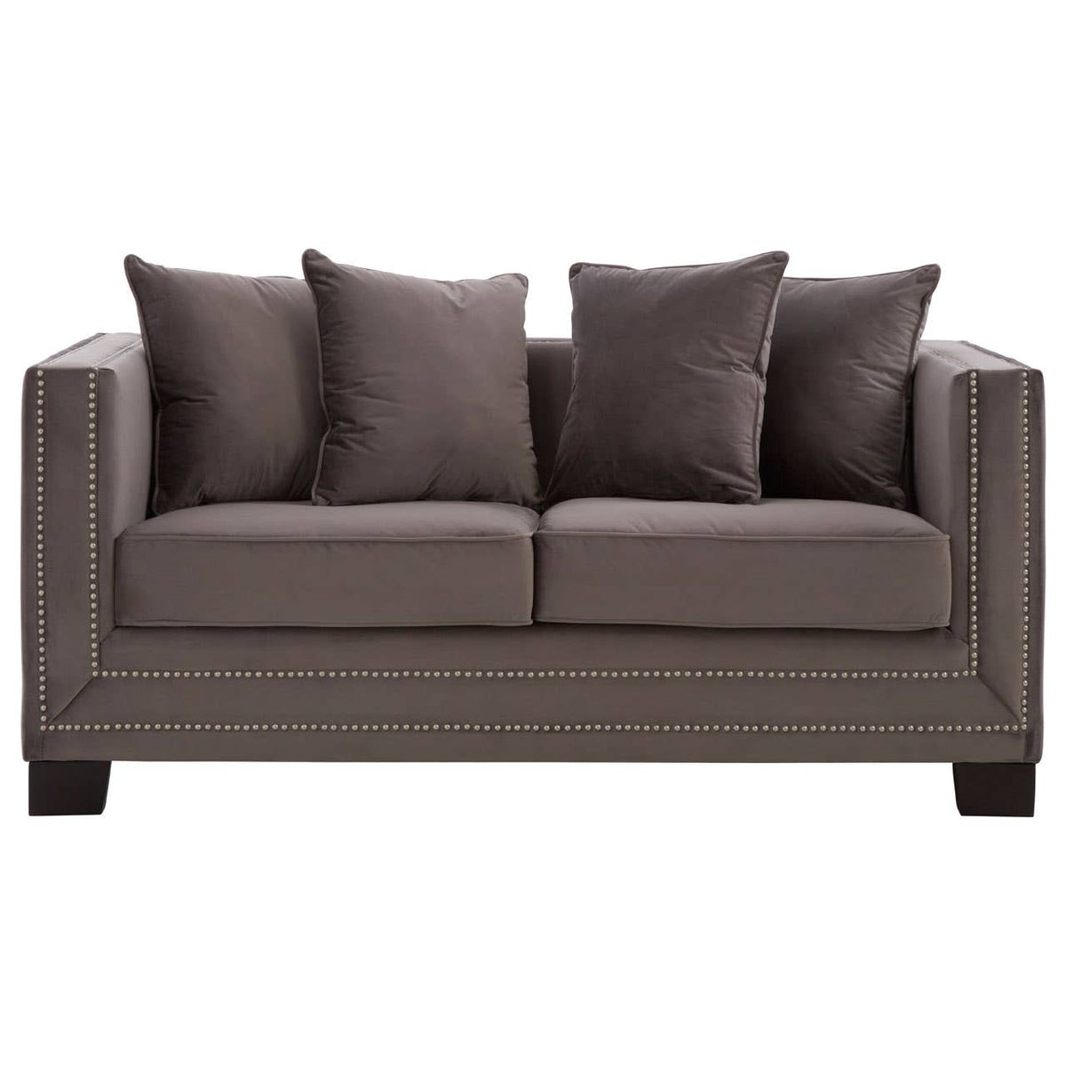Sofia 2 Seat Viola Brown Sofa.