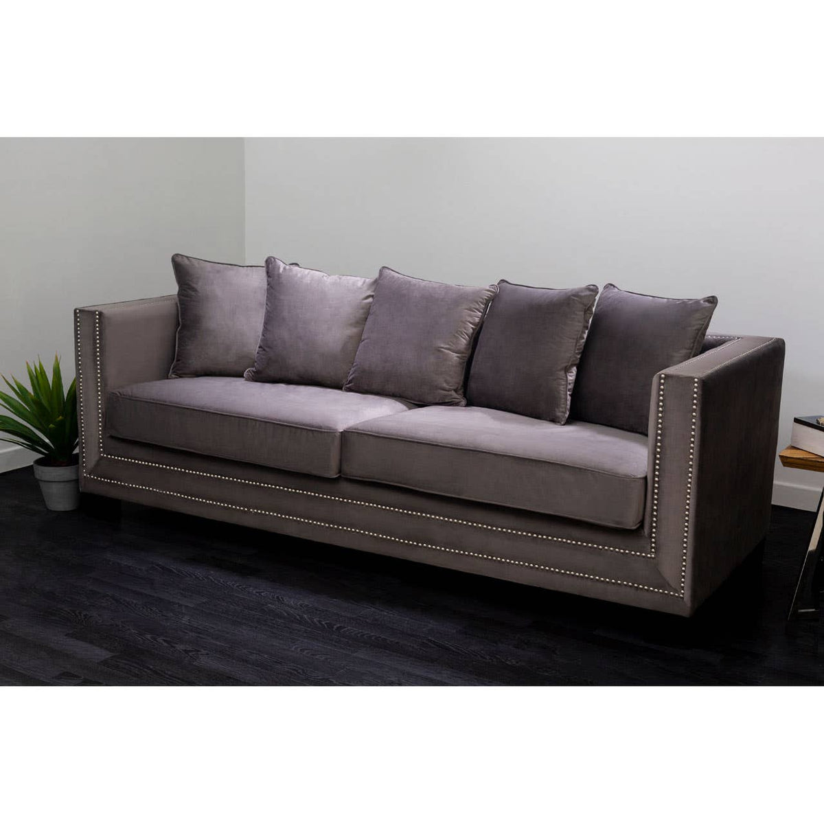 Sofia 3 Seat Viola Greysofa.
